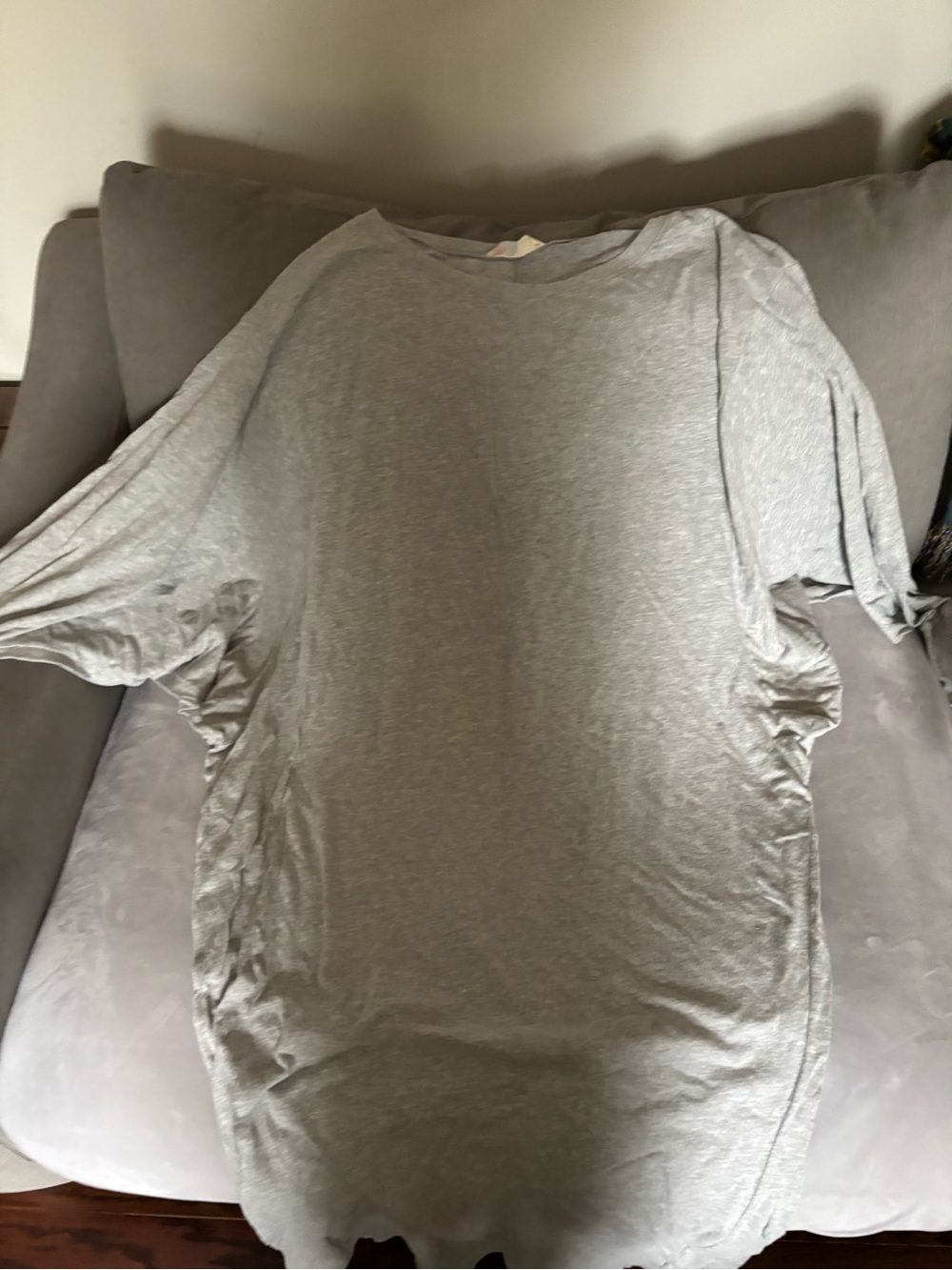 Free People Grey Swim Coverup with Blue & Red FP Beach Tag - Picture 4 of 5